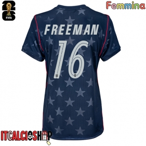 Stati Uniti Alex Freeman #16 Seconda Maglia Femmina Mondiali 2026 Manica Corta